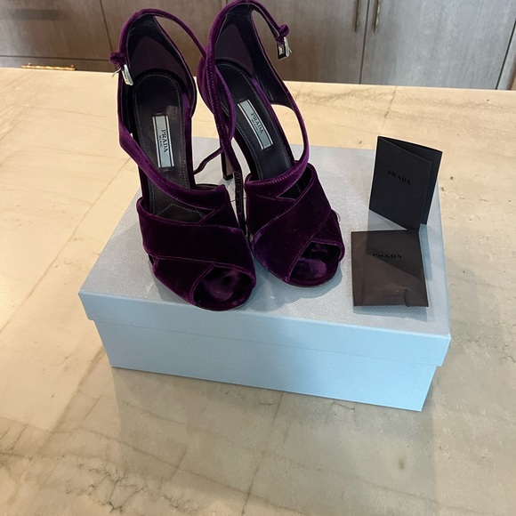 Prada velvet dress sandal - Picture 2 of 5